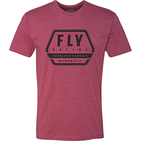 FLY RACING Fly Track Tee Red Lg