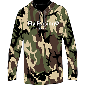 FLY RACING Fly Trademark Hoodie Army Camo Lg