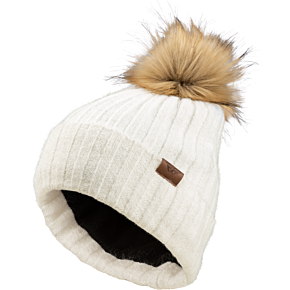 FLY RACING Fly Women's Snow Pom Beanie Beige