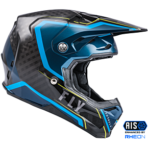 FLY RACING Formula Carbon Axon Helmet Black/blue  Lg