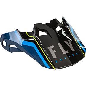 FLY RACING Formula Carbon Axon Helmet Visor Black/blue  Yl-sm