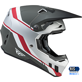 FLY RACING Formula Cc Driver Helmet Matte Silver/red/white Sm