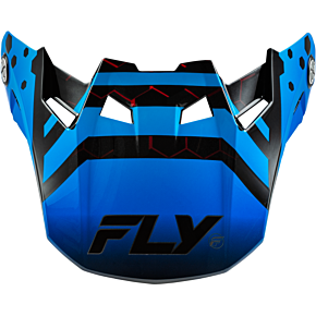 FLY RACING Formula Cc Tektonic Visor Black/blue/red Yl/sm