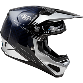 FLY RACING Formula S Carbon Legacy Helmet Blue Carbon/silver Md
