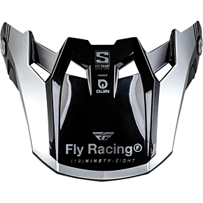 FLY RACING Formula S Carbon Legacy Visor Blue Carbon/silver Md/lg