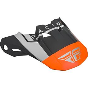 FLY RACING Formula Vector Helmet Visor Matte Orange/grey/black Yl-sm