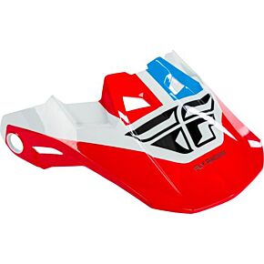 FLY RACING Formula Visor Red/white/blue Yl-sm