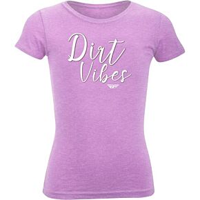 FLY RACING Girl's Fly Dirt Vibes Tee Lilac Ym