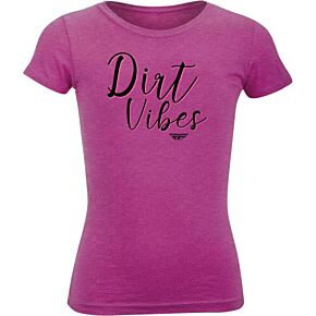FLY RACING Girl's Fly Dirt Vibes Tee Raspberry Ys