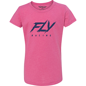 FLY RACING Girl's Fly Edge Tee Pink Yl