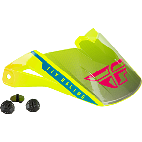 FLY RACING Kinetic Drift Helmet Visor Blue/hi-vis/charcoal