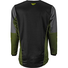 FLY RACING Kinetic Jet Jersey Black/olive Green/hi-vis Sm