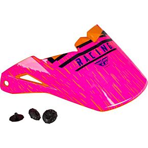 FLY RACING Kinetic K120 Helmet Visor Orange/pink/black
