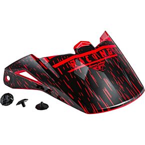 FLY RACING Kinetic K120 Helmet Visor Red/black