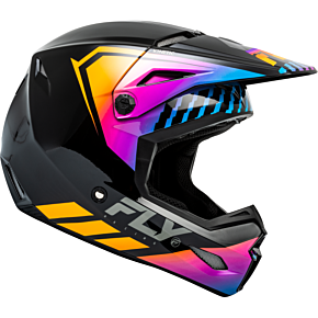 FLY RACING Kinetic Menace Helmet Black/sunrise 2x