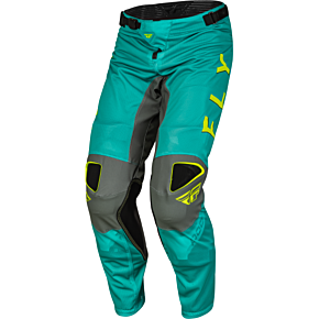 FLY RACING Kinetic Mesh Kore Pants Hi-vis/teal/grey Sz 38
