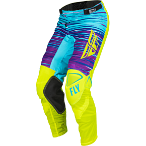 FLY RACING Kinetic Mesh L.e. Pants Hi-vis/blue/magenta Sz 30