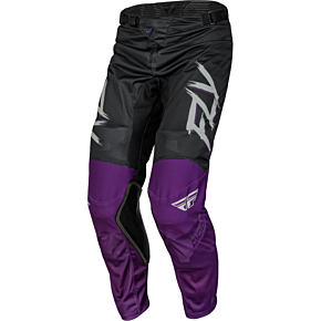 FLY RACING Kinetic Mesh Rave Pants Black/purple/silver Sz 36
