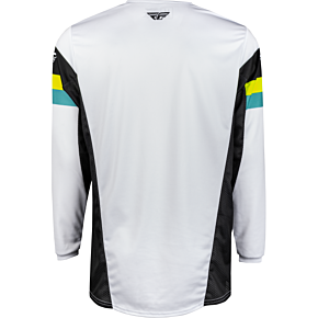 FLY RACING Kinetic Prix Jersey White/black/hi-vis Md