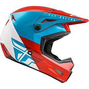 FLY RACING Kinetic Straight Edge Helmet Red/white/blue Lg