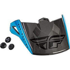 FLY RACING Kinetic Straight Edge Visor Blue/grey/black