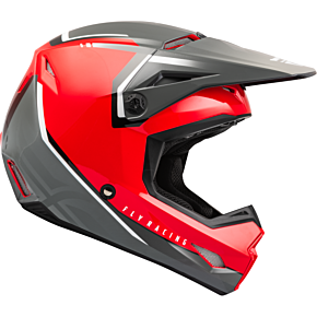 FLY RACING Kinetic Vision Helmet Red/grey 2x