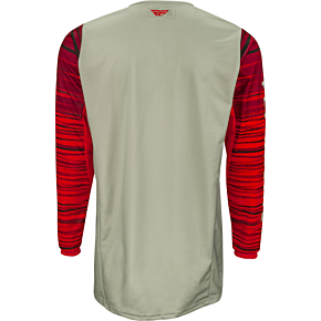 FLY RACING Kinetic Wave Jersey Light Grey/red 2x