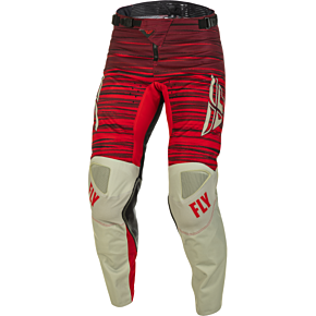 FLY RACING Kinetic Wave Pants Light Grey/red Sz 32