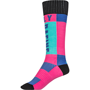 FLY RACING Mx Socks Thick Pink/blue Lg/xl