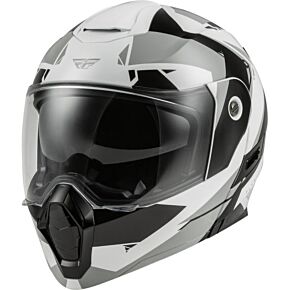 FLY RACING Odyssey Summit Helmet Black/white/grey Md