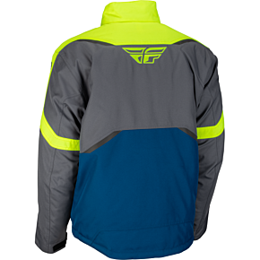 FLY RACING Outpost Jacket Blue/hi-vis Lg