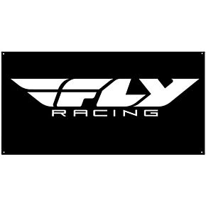FLY RACING Racing Banner Black 3' X 6'