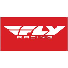 FLY RACING Racing Banner Red 3' X 6'