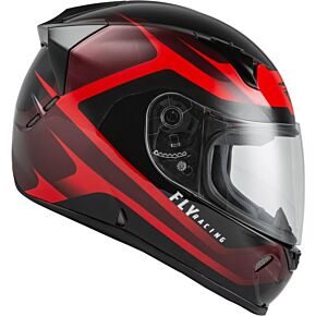 FLY RACING Revolt Rush Helmet Red/black Md