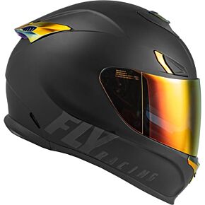 FLY RACING Sentinel Recon Helmet Matte Black/fire Chrome Xl
