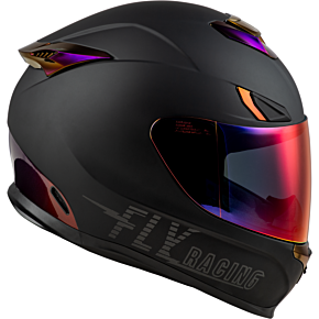 FLY RACING Sentinel Recon Helmet Matte Black/purple Chrome Lg