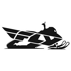 FLY RACING Snow Trailer Sticker 45"