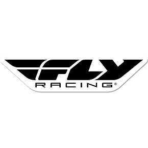 FLY RACING Sticker Fly 4" 100pk Die Cut Laminated