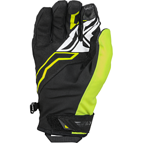 FLY RACING Title Gloves Black/hi-vis Sz 12