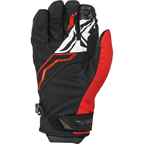 FLY RACING Title Gloves Black/red Sz 08
