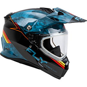 FLY RACING Trekker Cw Conceal Helmet Dual Shld Slate/black/red Xl