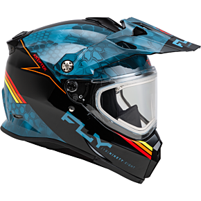 FLY RACING Trekker Cw Conceal Helmet Elec Shld Slate/black/red Md