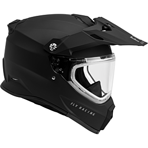 FLY RACING Trekker Cw Solid Helmet Dual Shld Matte Black Xl