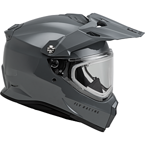 FLY RACING Trekker Cw Solid Helmet Elec Shld Grey Md
