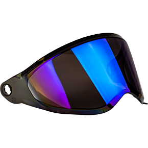 FLY RACING Trekker Helmet Face Shield Blue Iridium