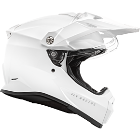 FLY RACING Trekker Solid Helmet White Xs