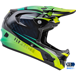 FLY RACING Werx-r Helmet Hi-vis/teal Carbon Md