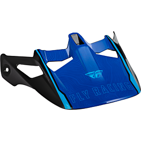 FLY RACING Werx-r Helmet Visor Blue Carbon