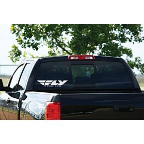 FLY RACING Window Decal 20" Die-cut White