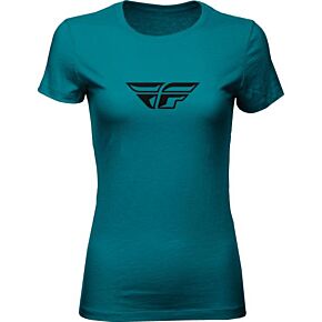FLY RACING Women's Fly F-wing Tee Teal Lg